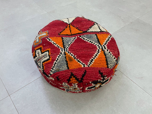 Round moroccan pouf cover - S2