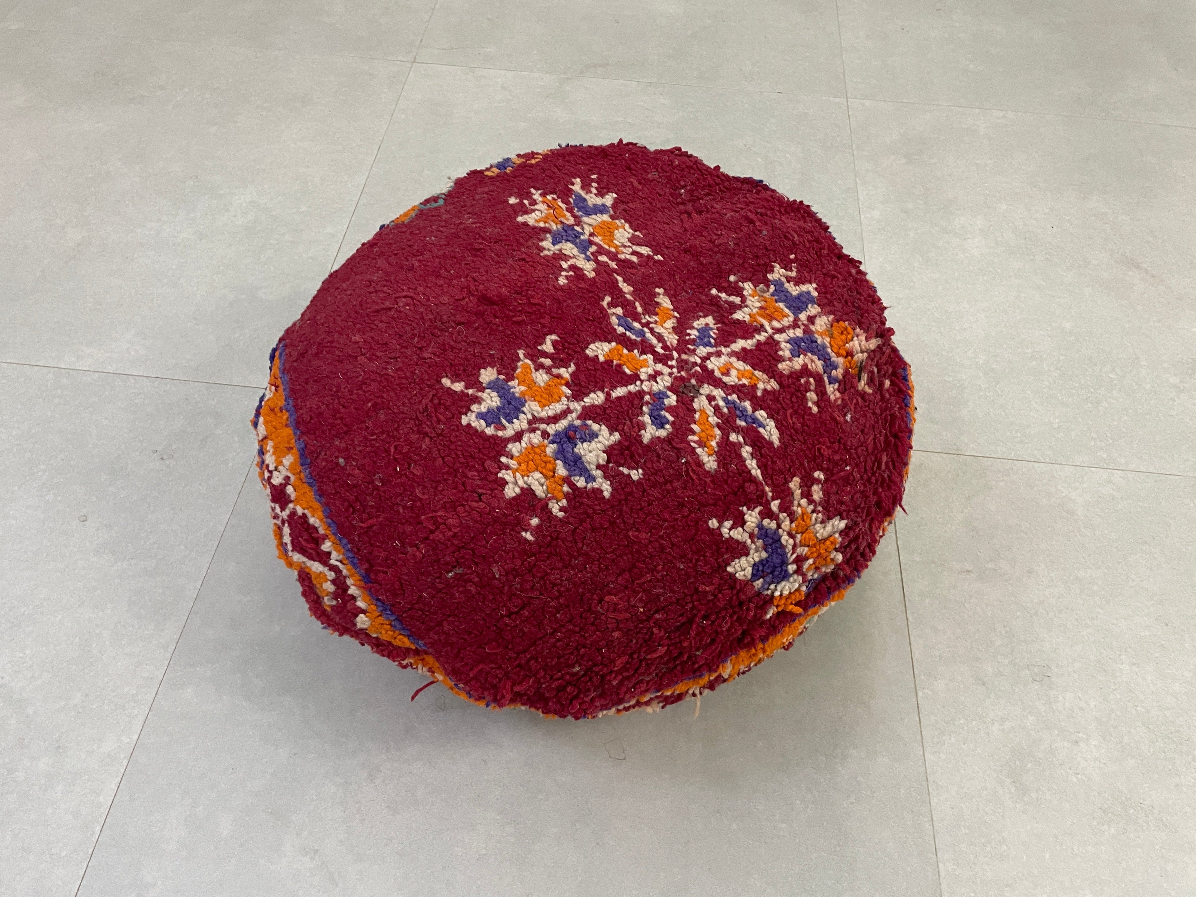 Round moroccan pouf cover - R67