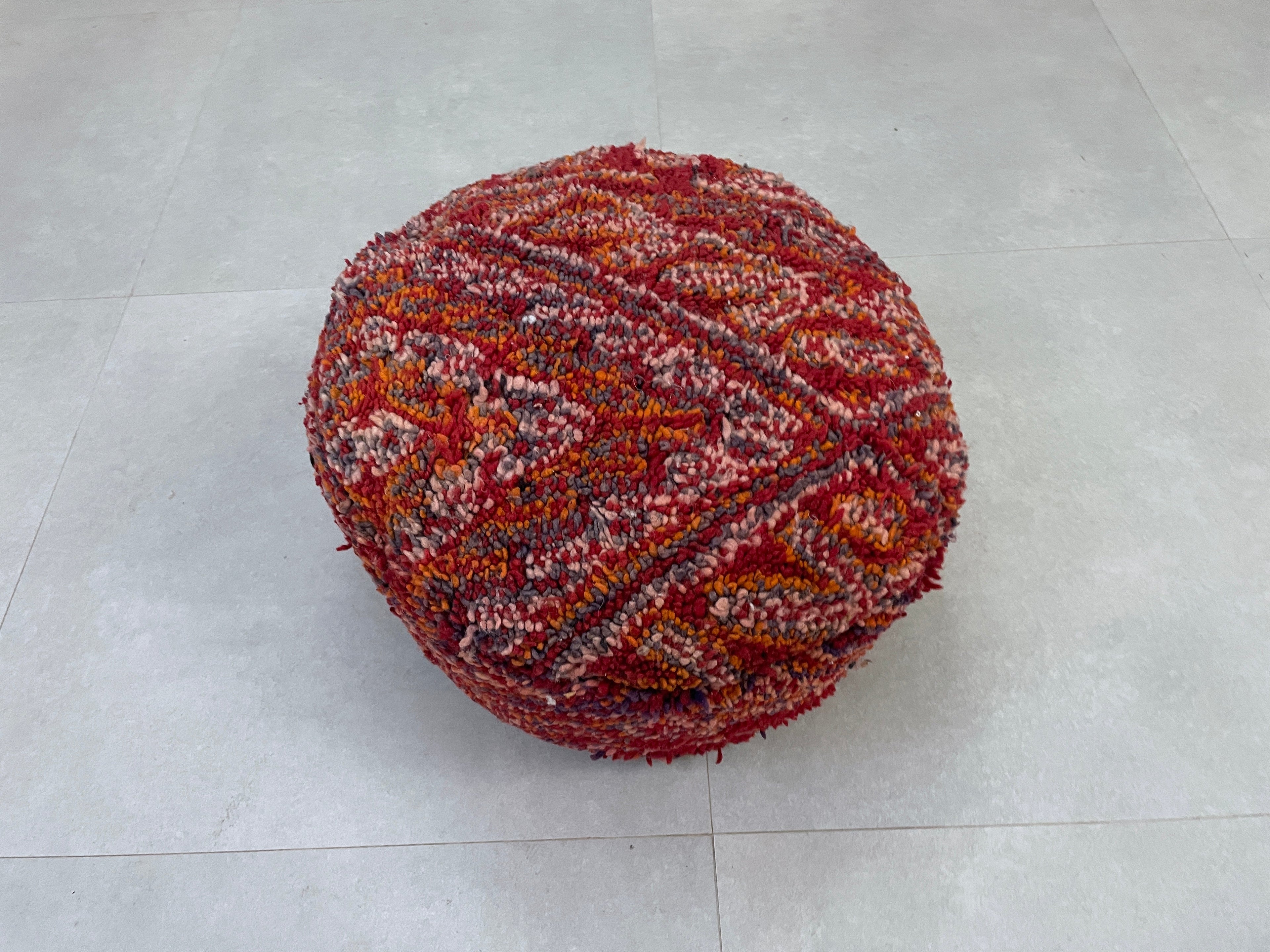 Round moroccan pouf cover - T66