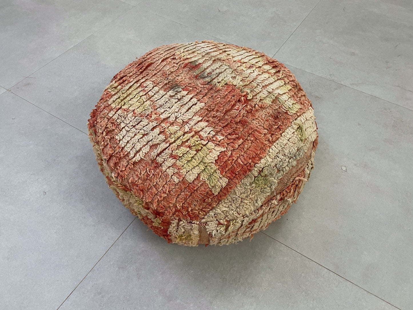 Round moroccan pouf cover - S34