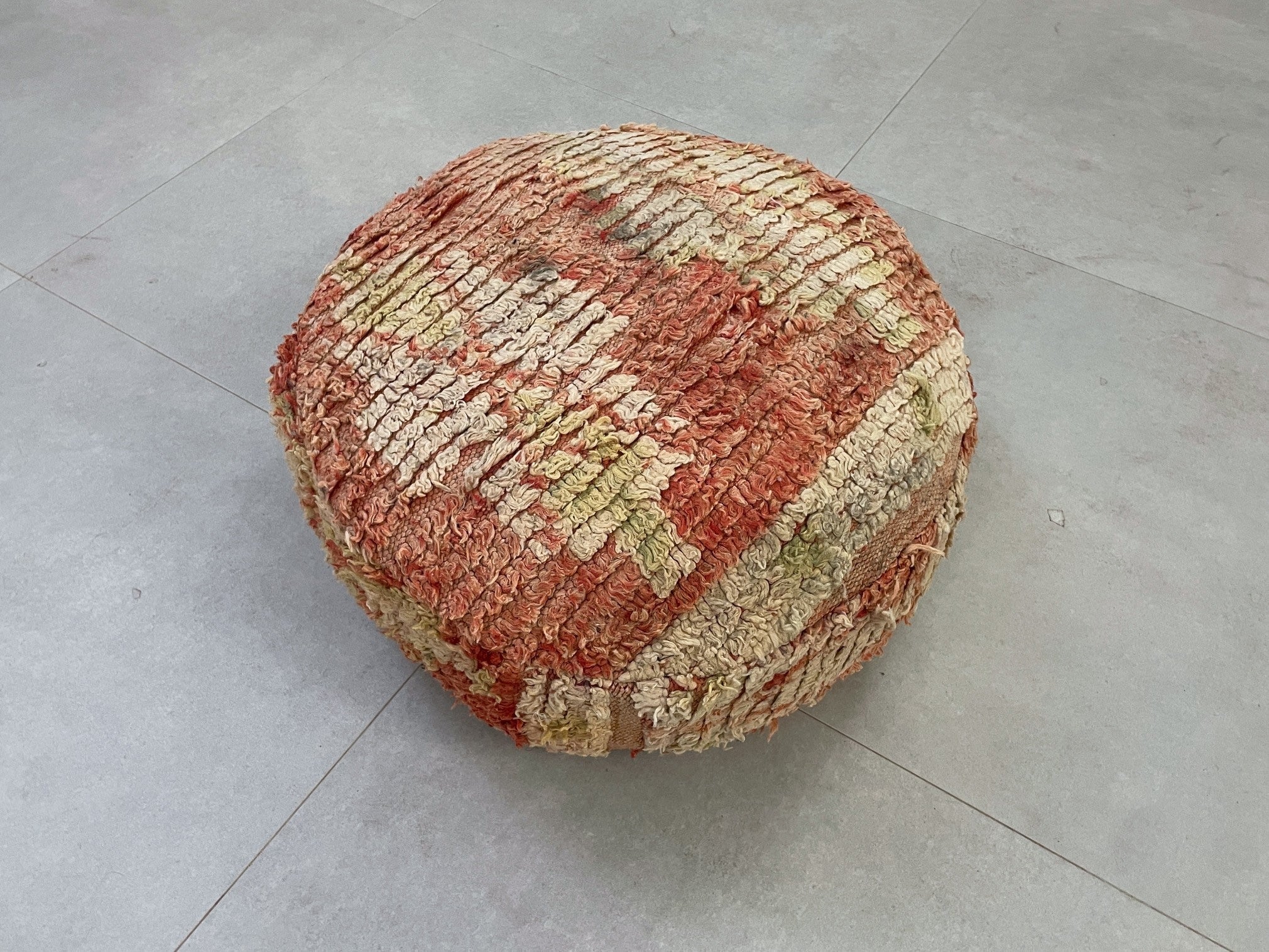 Round moroccan pouf cover - S34