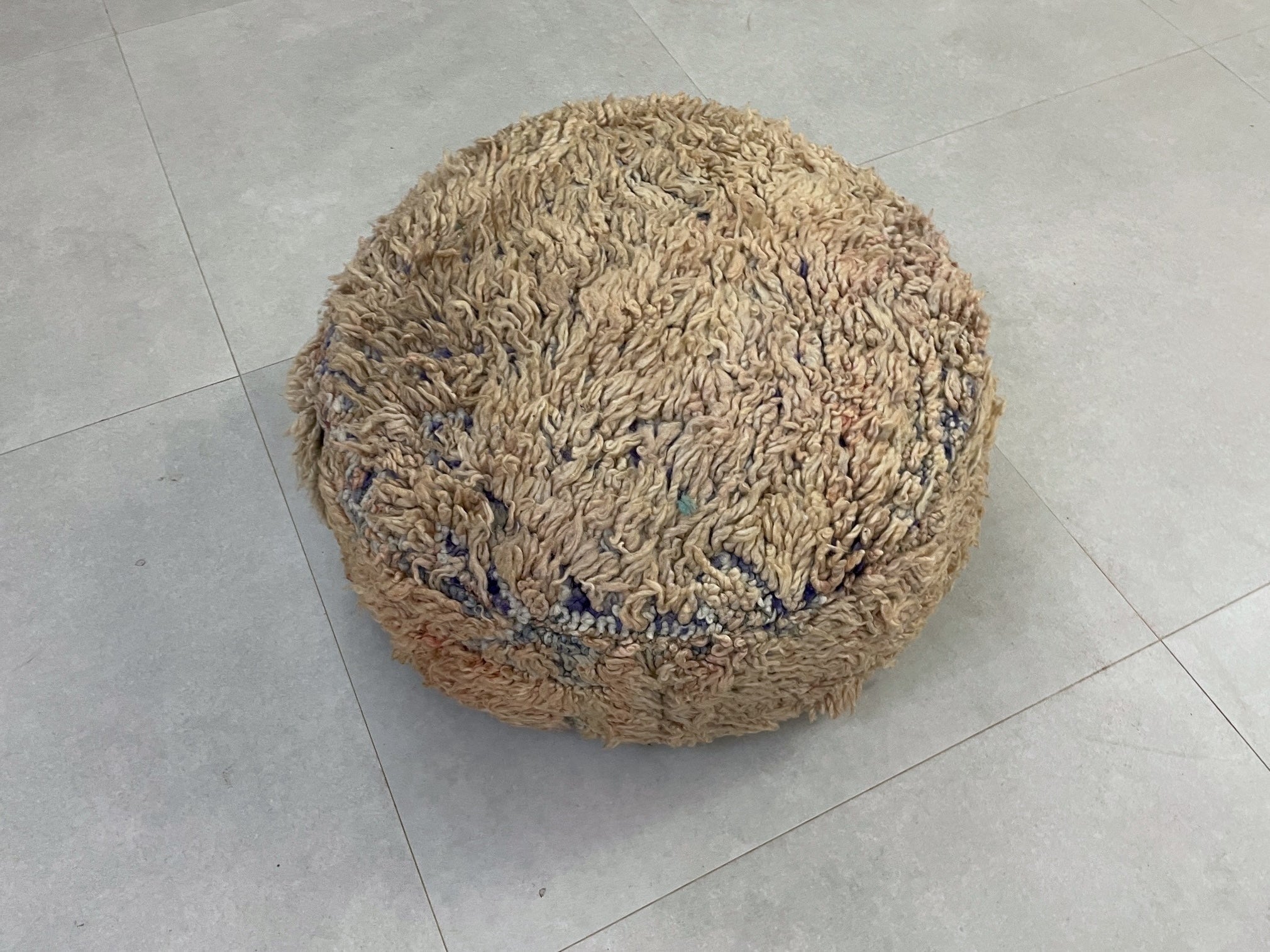 Round moroccan pouf cover - T41