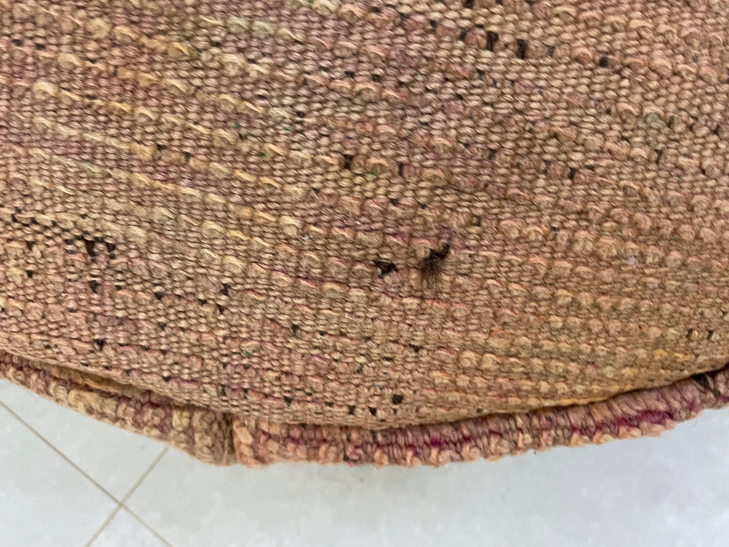 Round moroccan pouf cover - T18