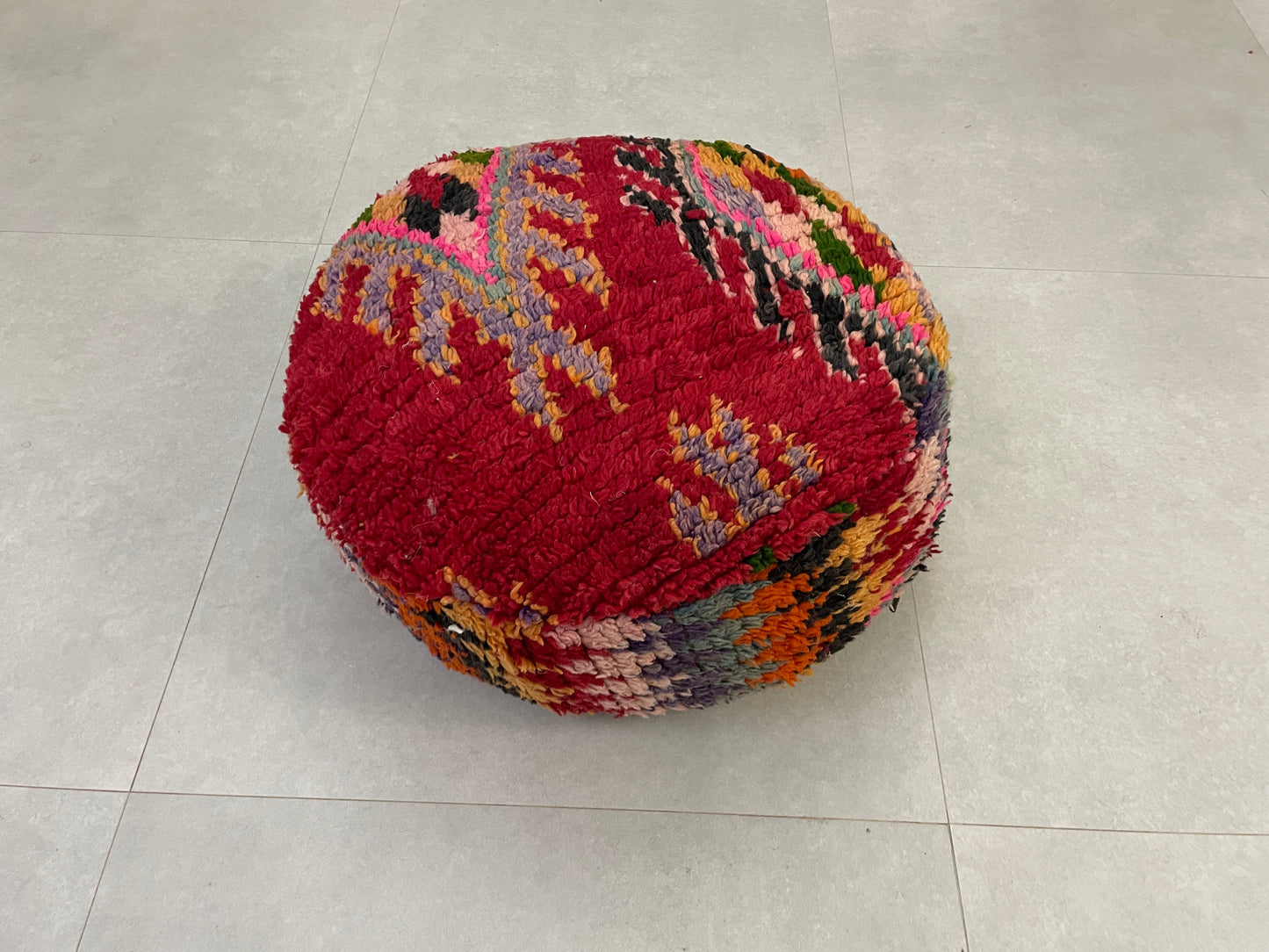 Round moroccan pouf cover - S54