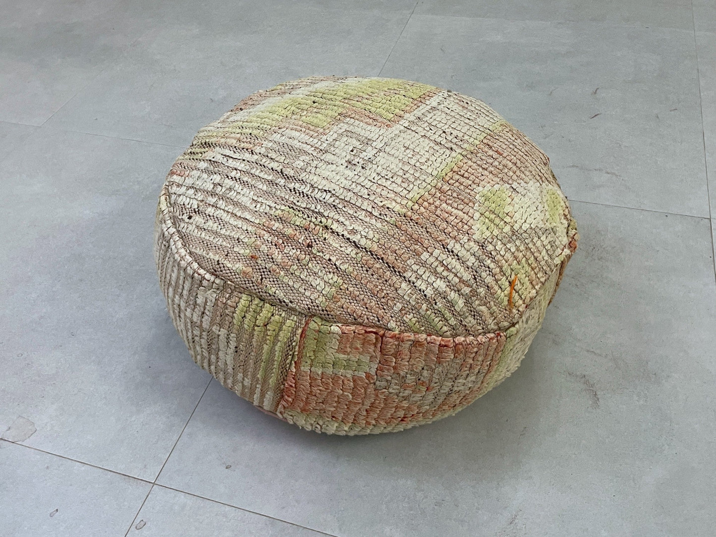 Round moroccan pouf cover - S8