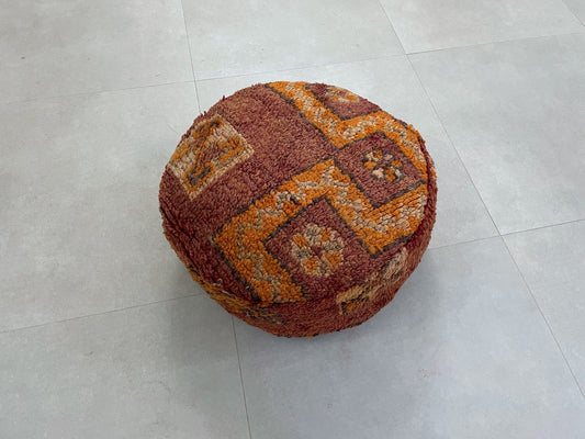 Round moroccan pouf cover - R66
