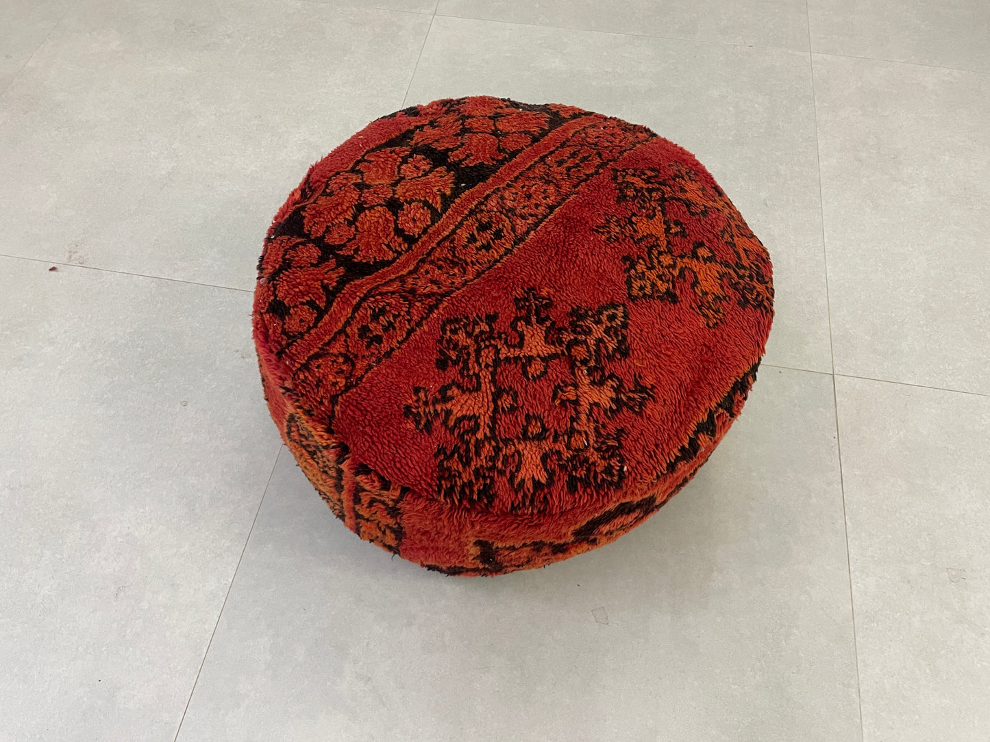 Round moroccan pouf cover - R7