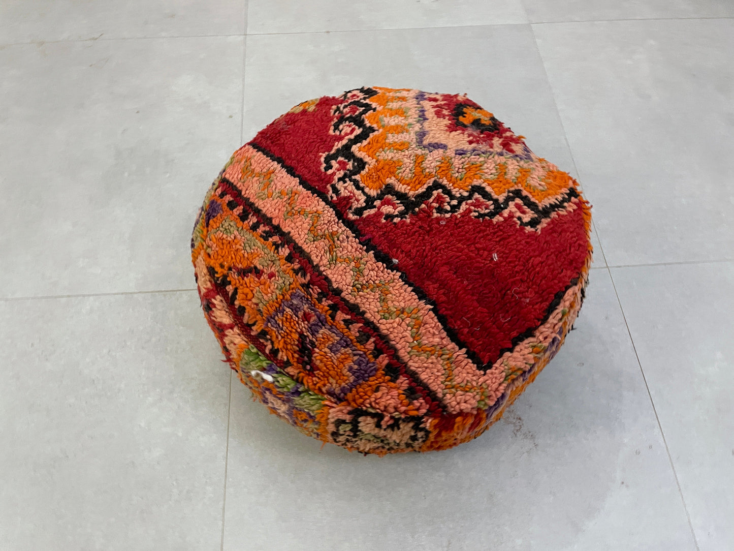 Round moroccan pouf cover - S4