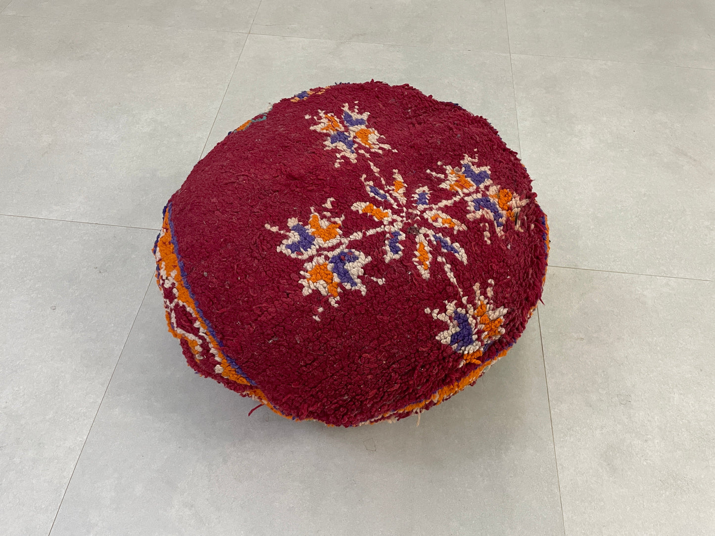 Round moroccan pouf cover - R67