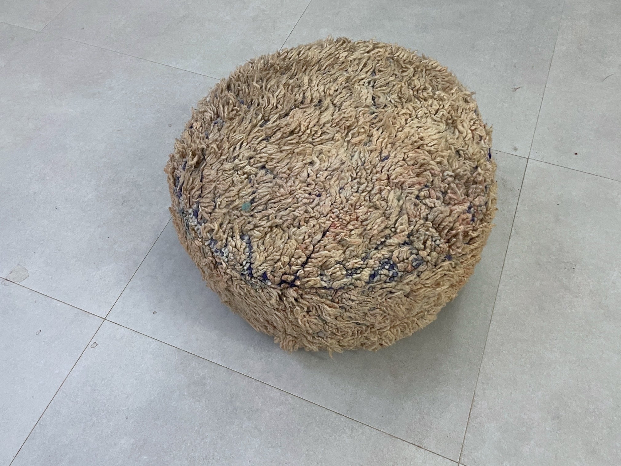 Round moroccan pouf cover - T41