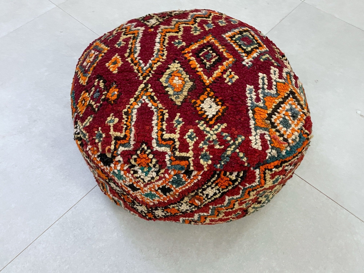 Round moroccan pouf cover - S5