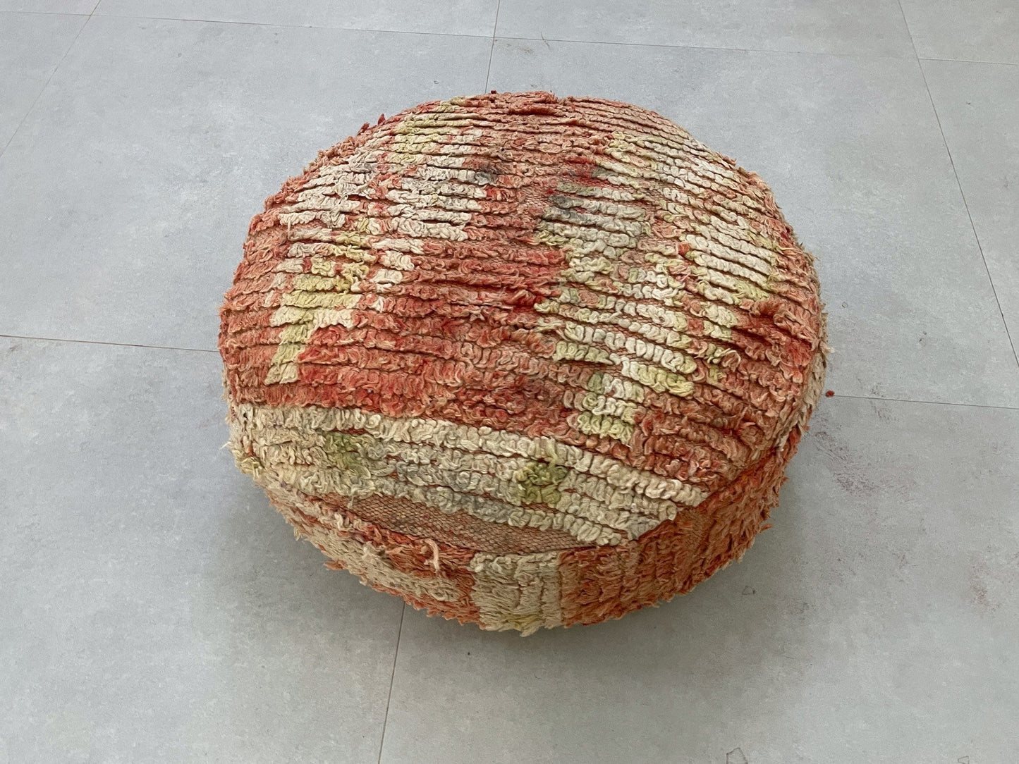 Round moroccan pouf cover - S34