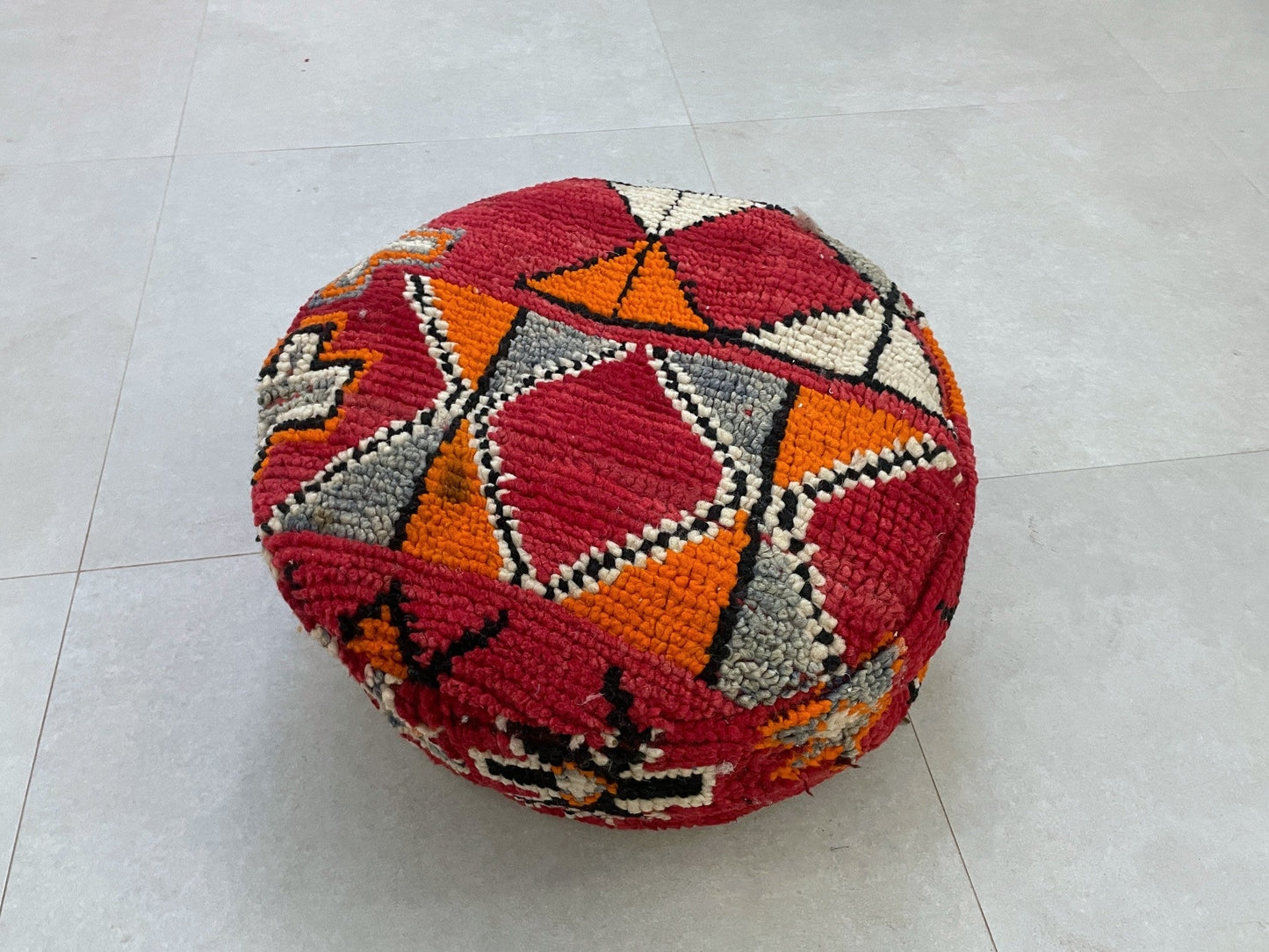 Round moroccan pouf cover - S2