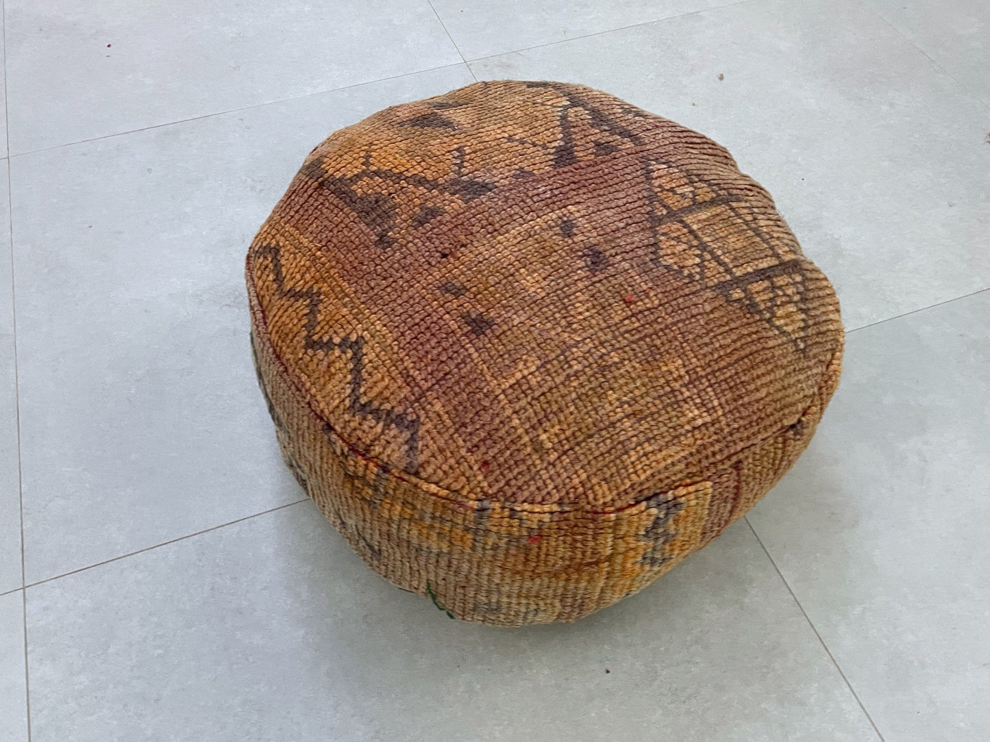 Round moroccan pouf cover - T13