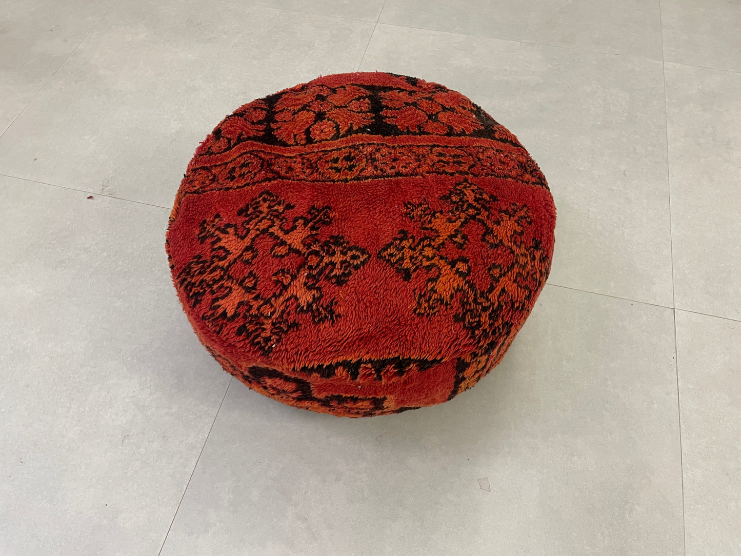 Round moroccan pouf cover - R7