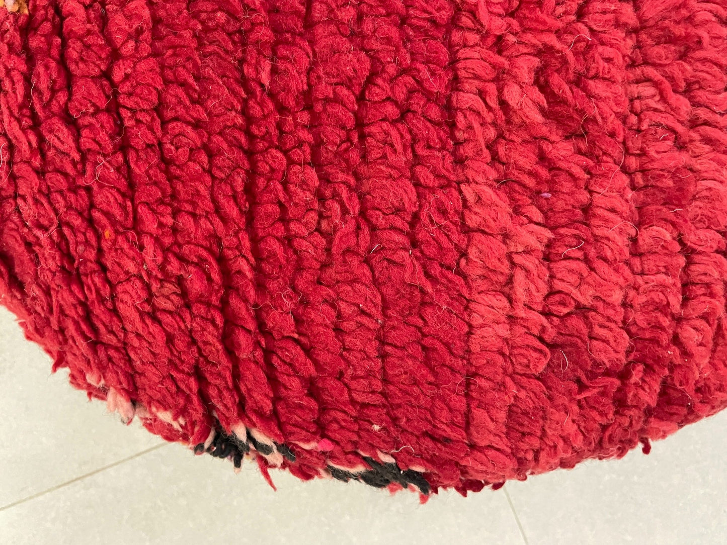 Round moroccan pouf cover - R53