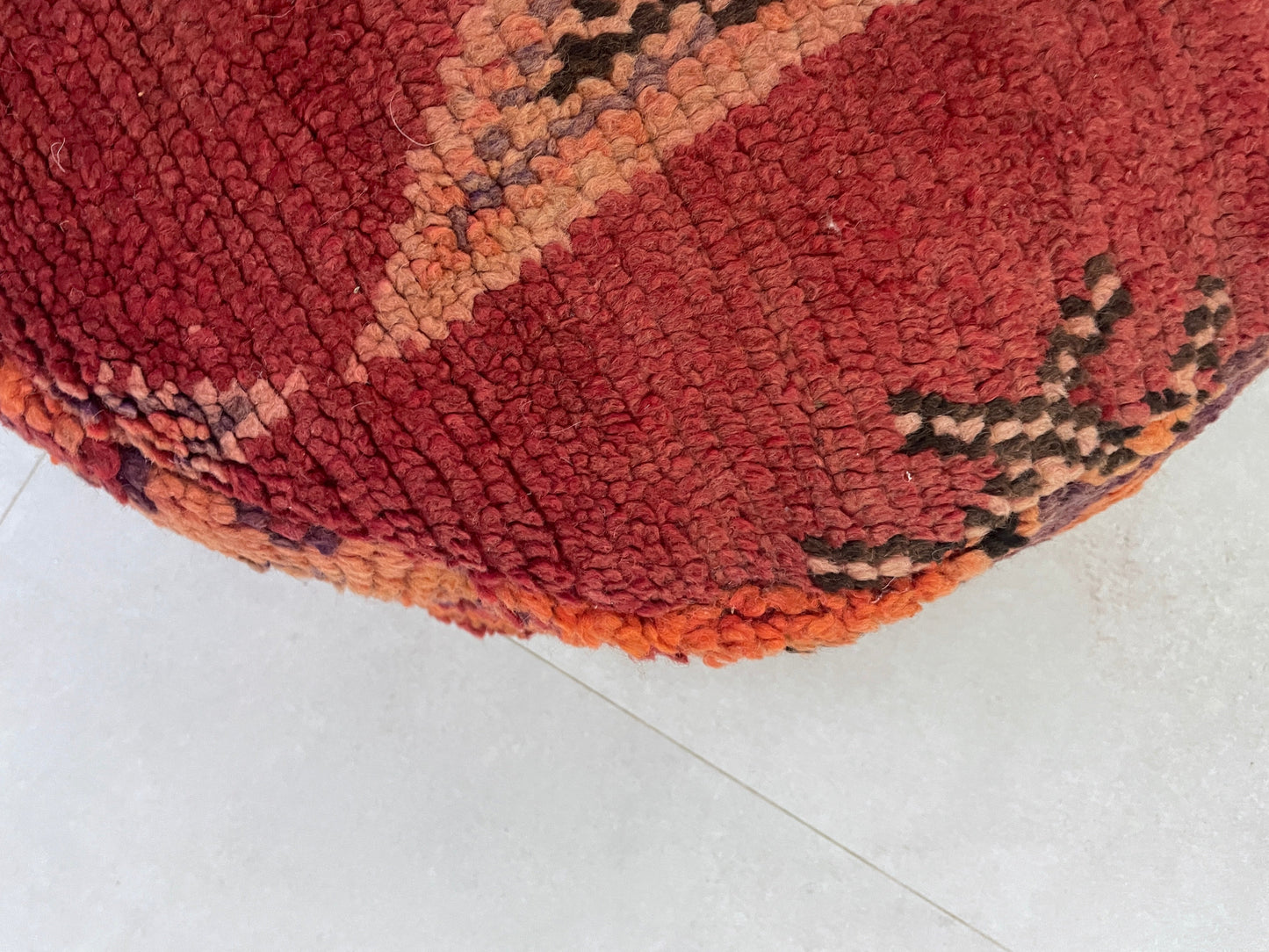 Round moroccan pouf cover - R13