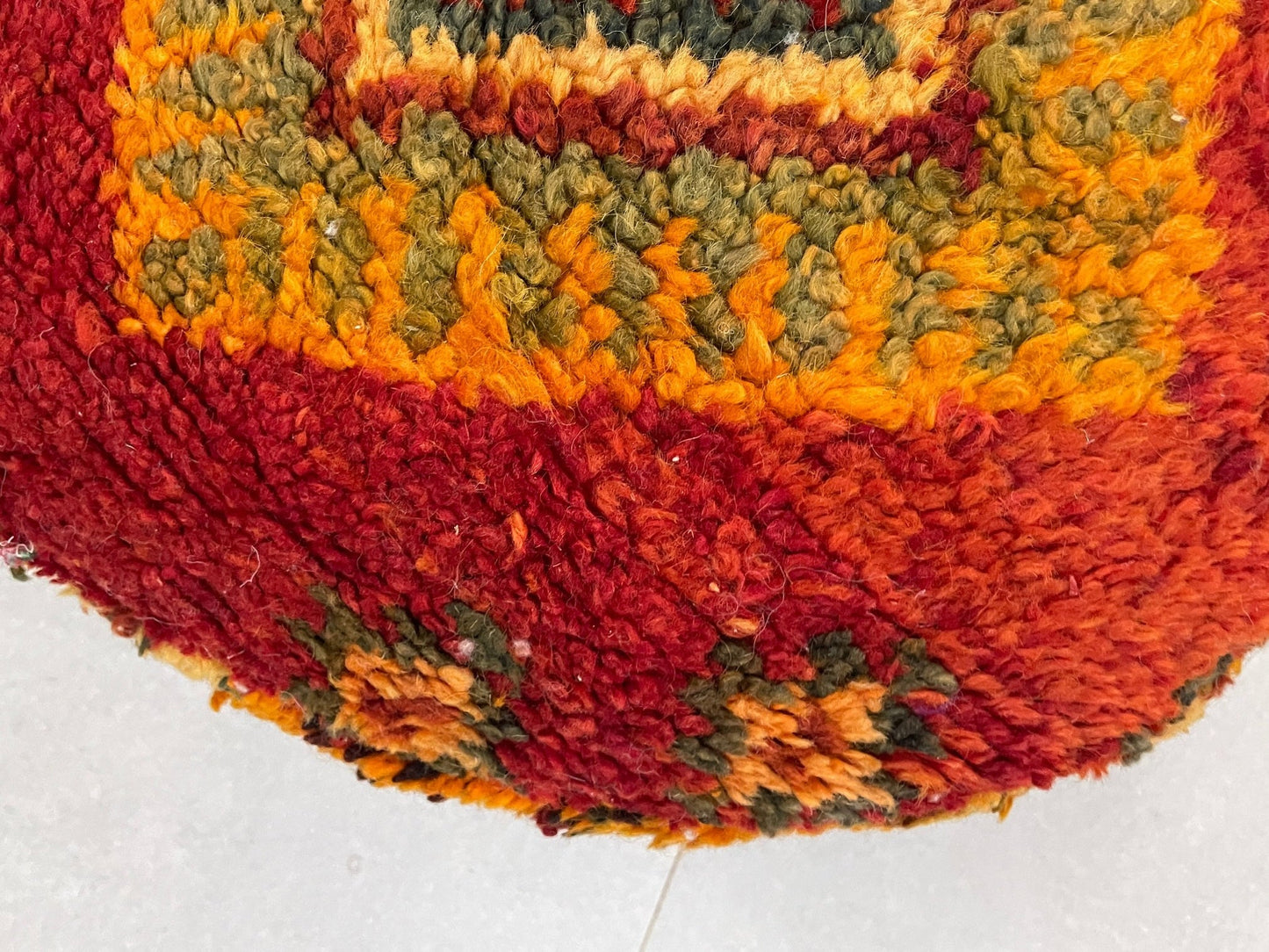 Round moroccan pouf cover - R54