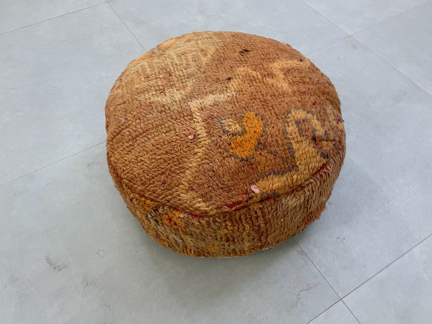 Round moroccan pouf cover - S13