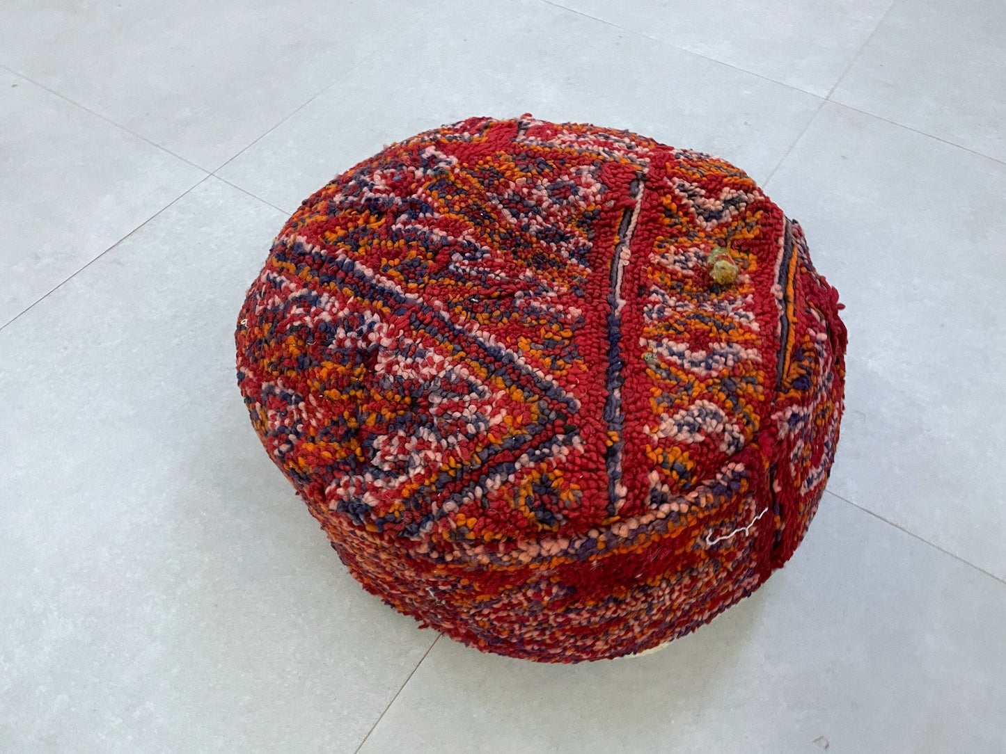 Round moroccan pouf cover - S57