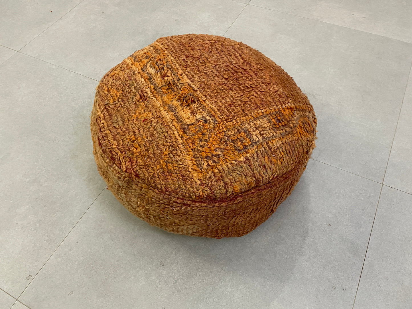 Round moroccan pouf cover - S15