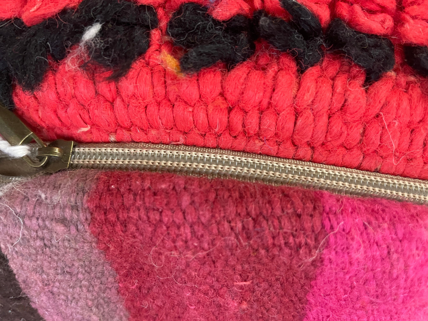 Round moroccan pouf cover - T2