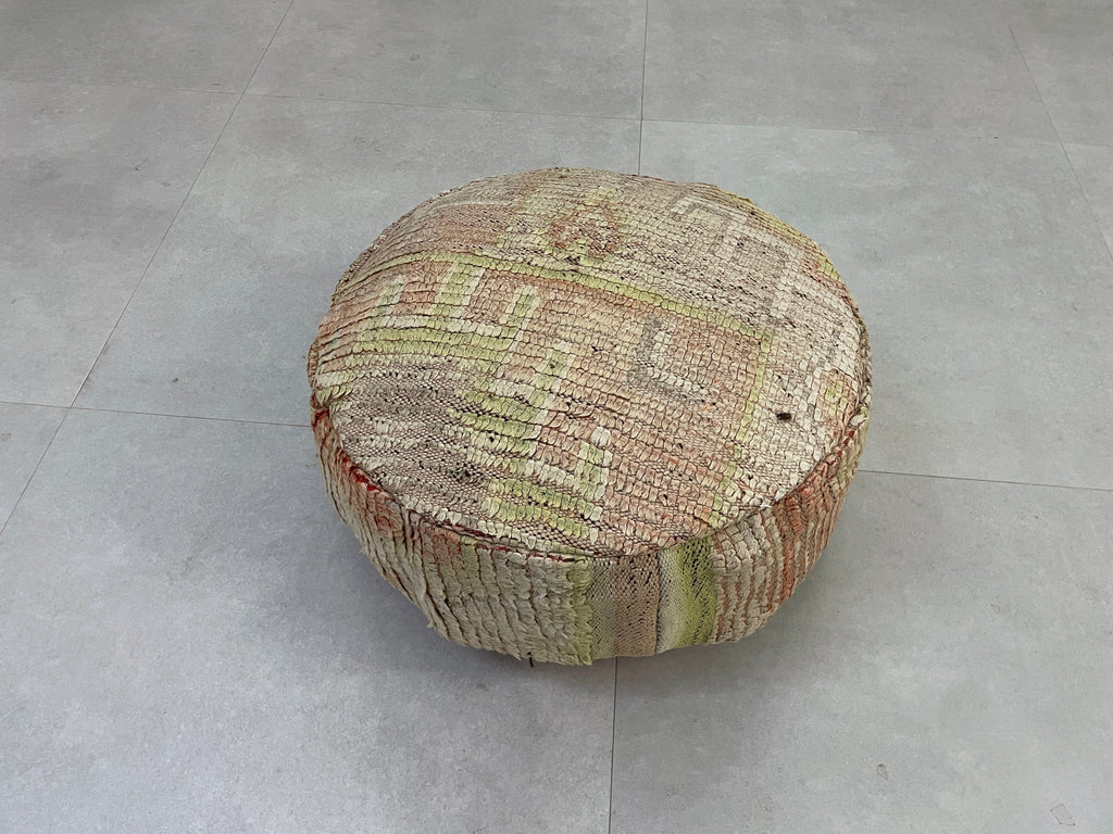 Round moroccan pouf cover - R24