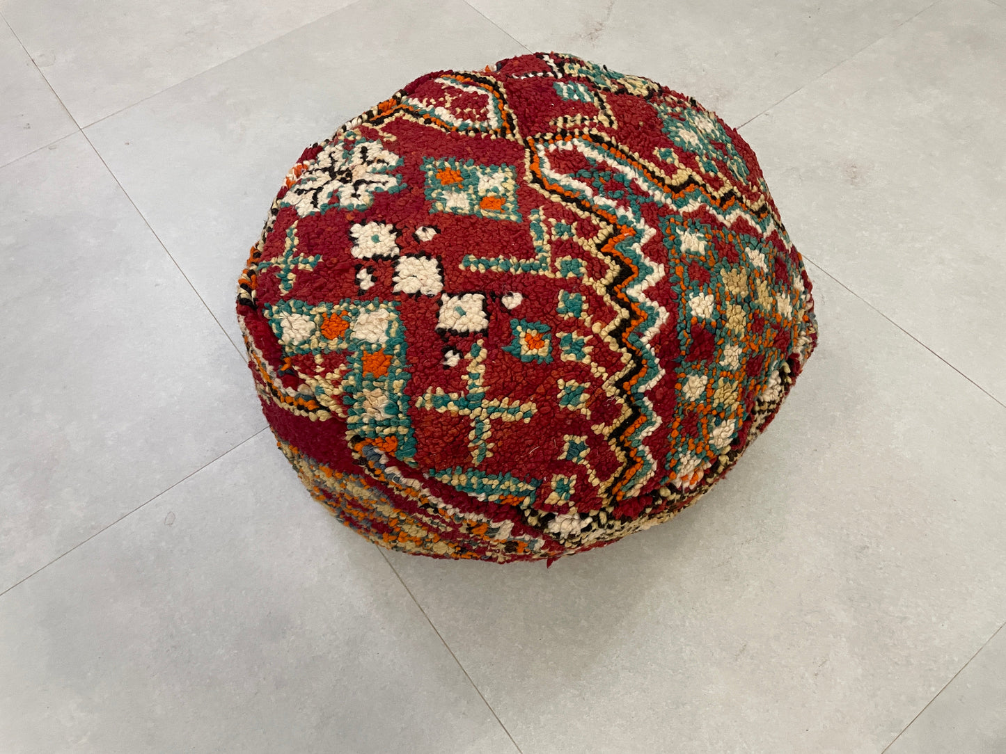 Round moroccan pouf cover - R49