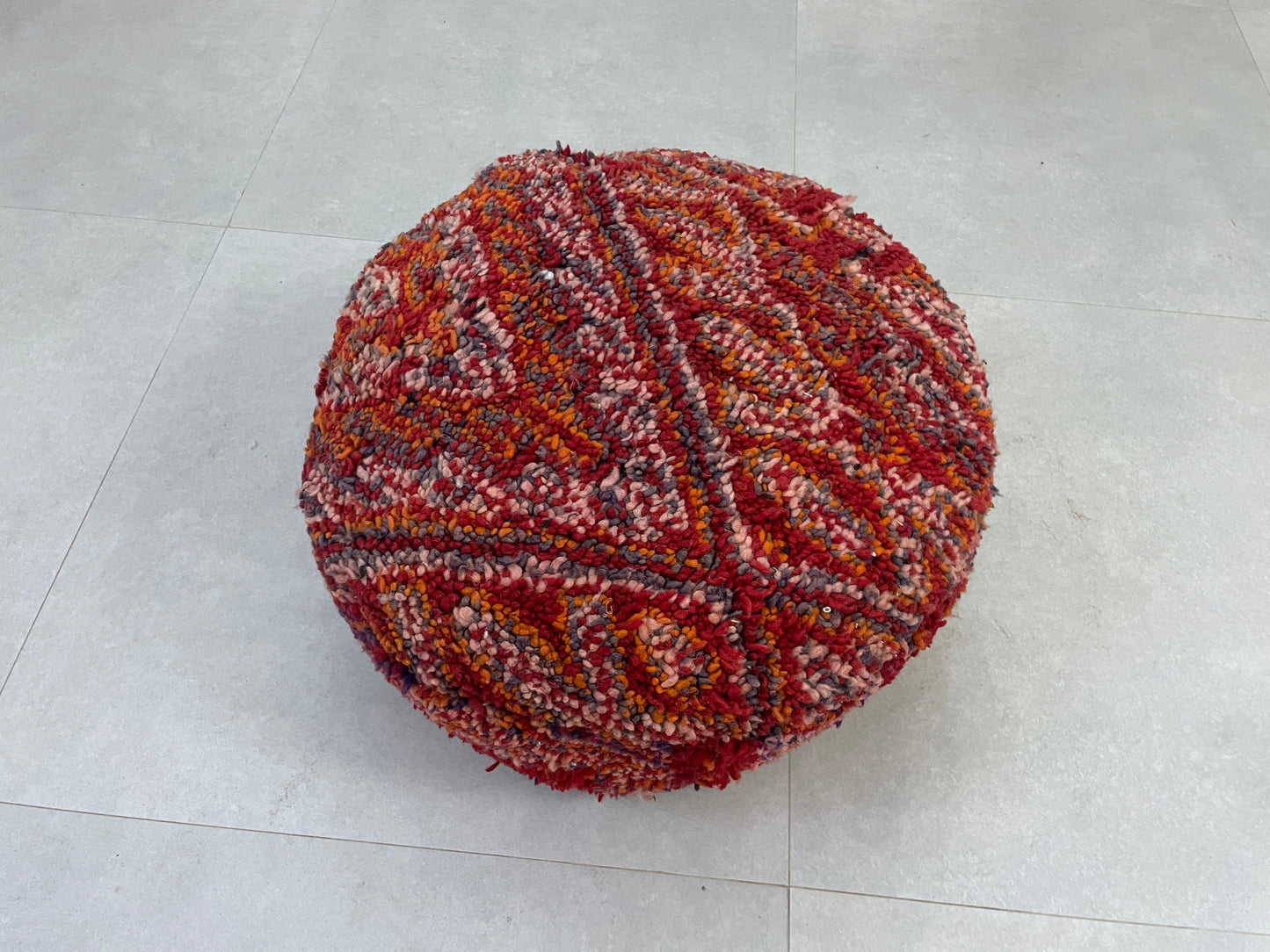 Round moroccan pouf cover - T66