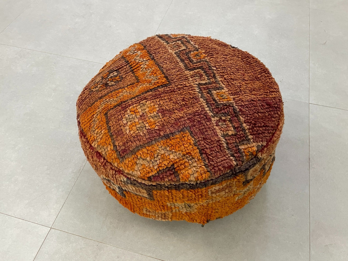 Round moroccan pouf cover - S44