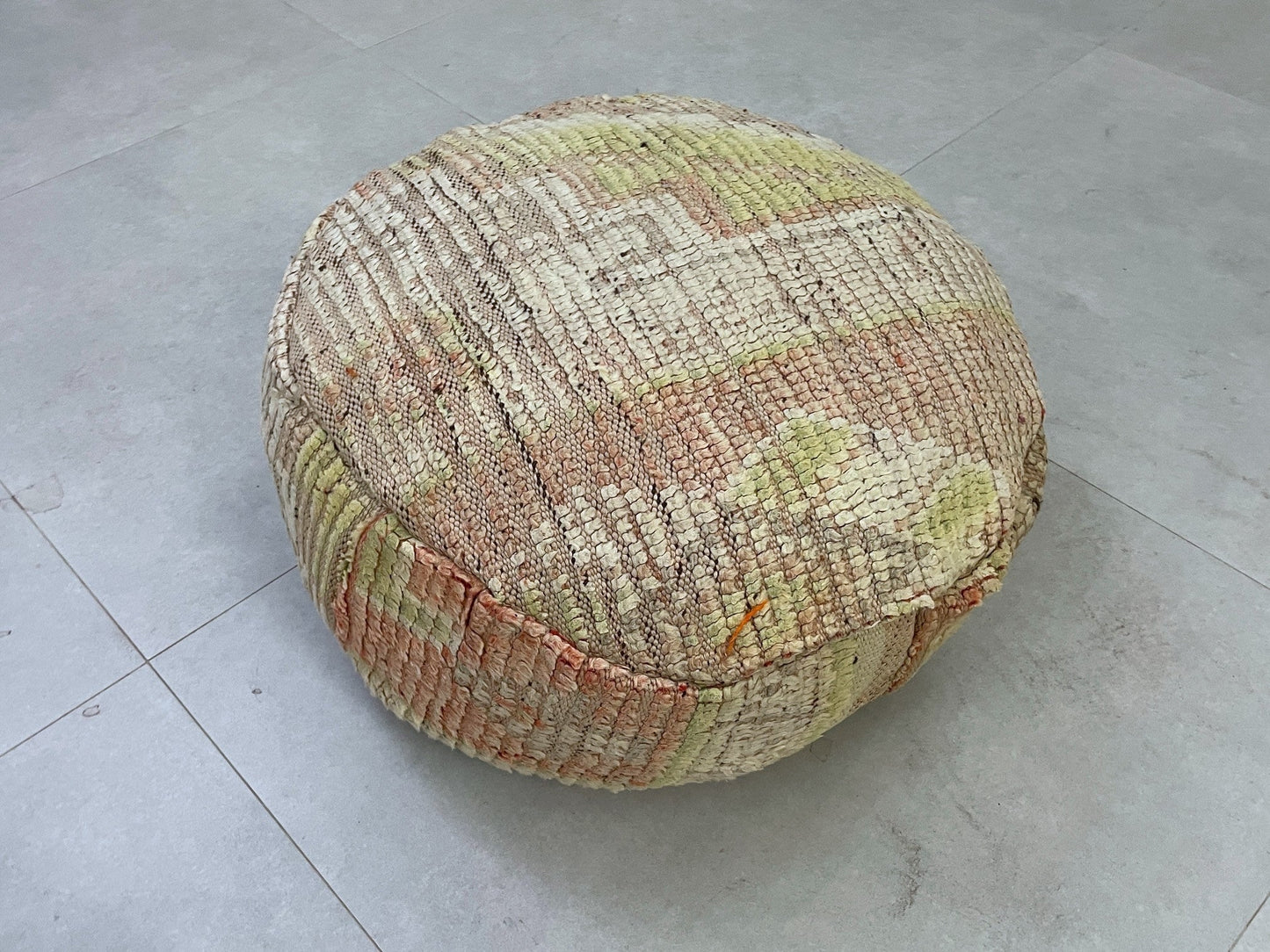 Round moroccan pouf cover - S8