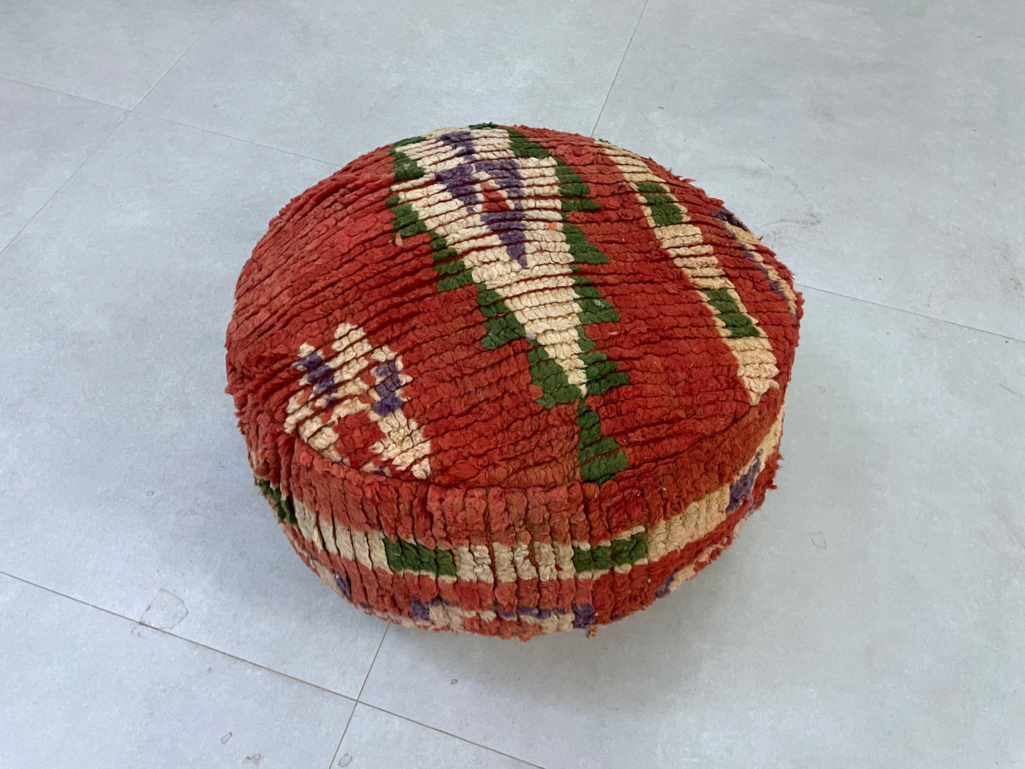 Round moroccan pouf cover - R61