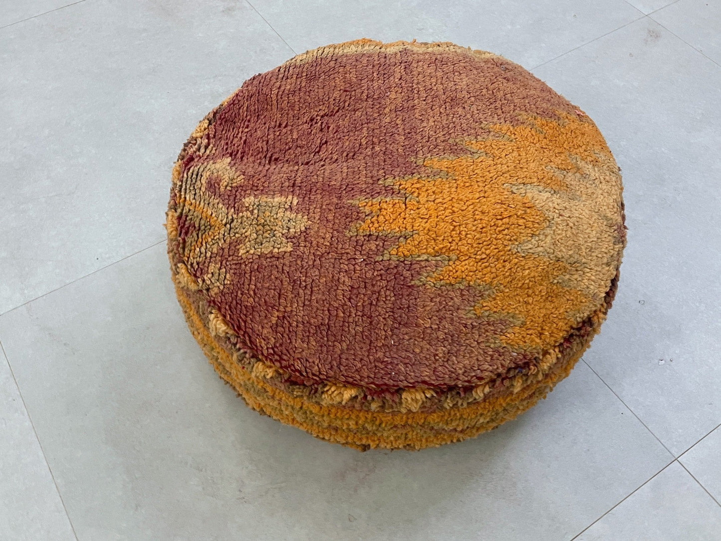 Round moroccan pouf cover - S31