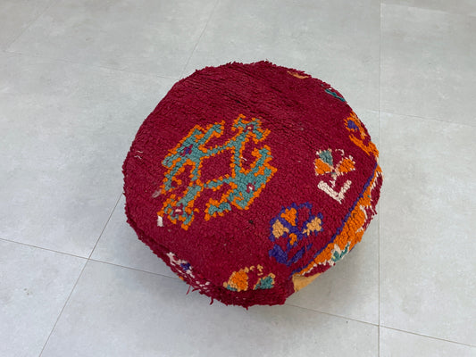 Round moroccan pouf cover - R11
