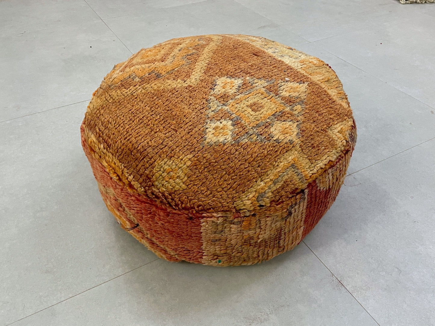 Round moroccan pouf cover - S42