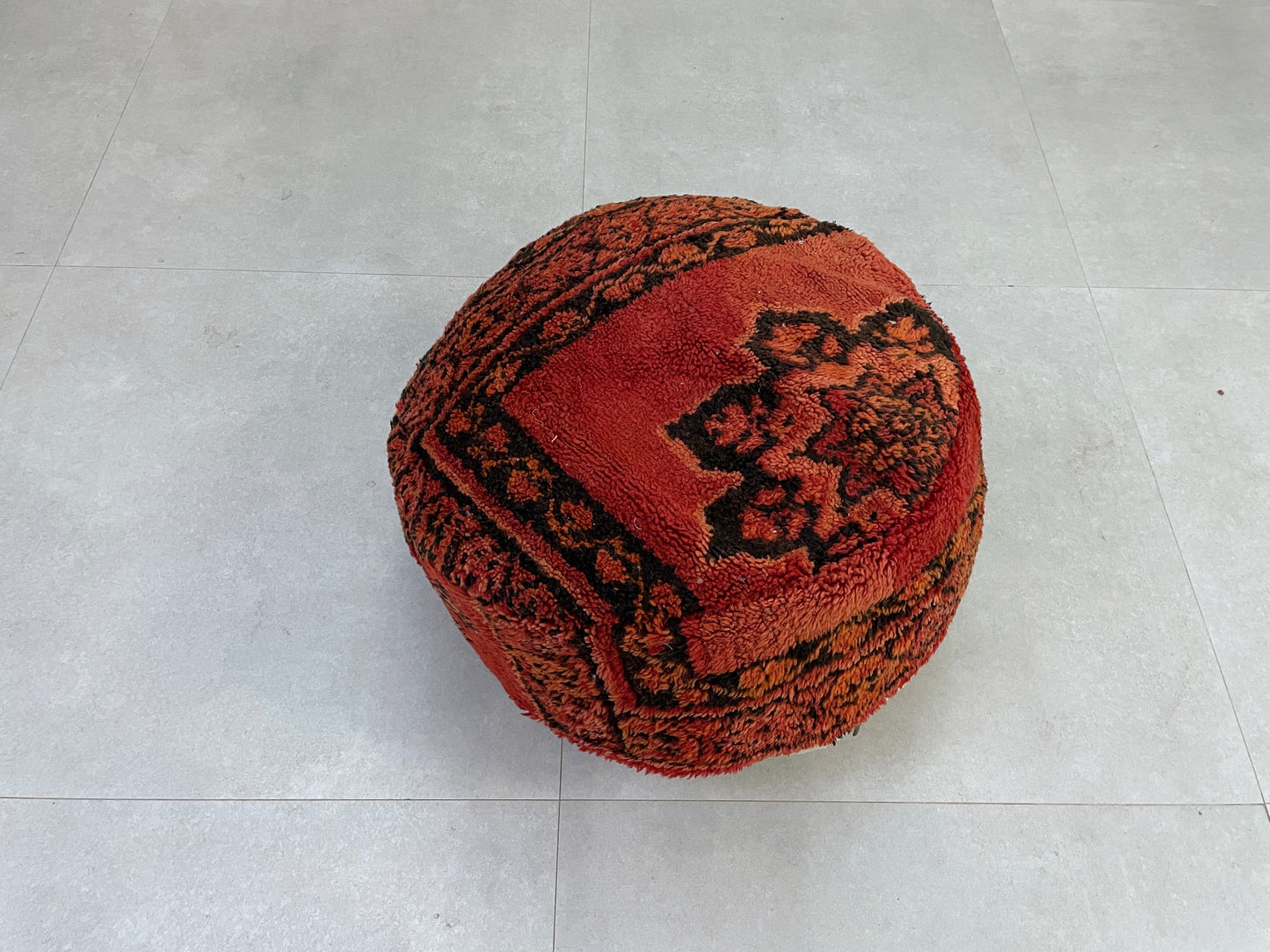 Round moroccan pouf cover - S64