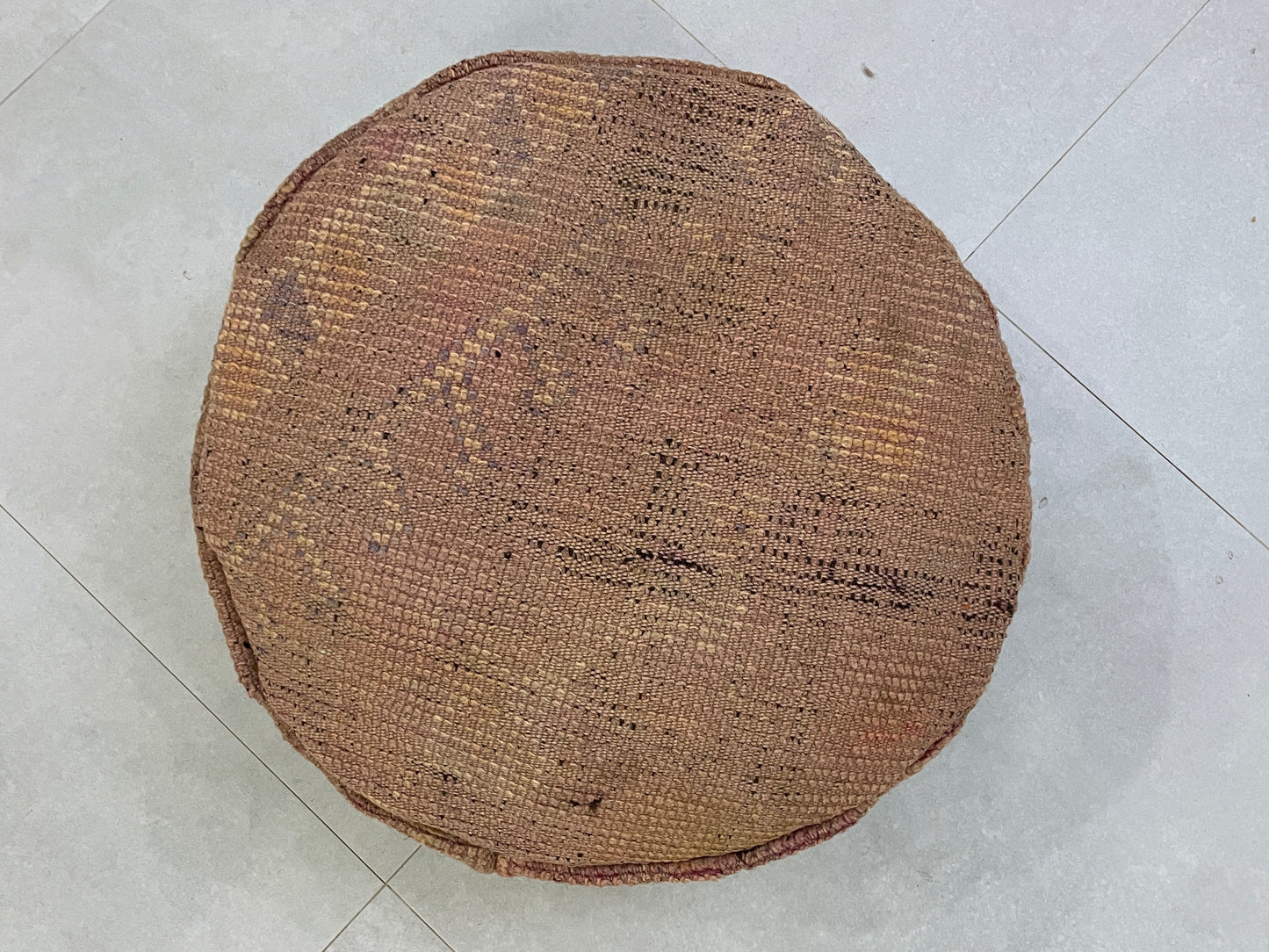 Round moroccan pouf cover - T18