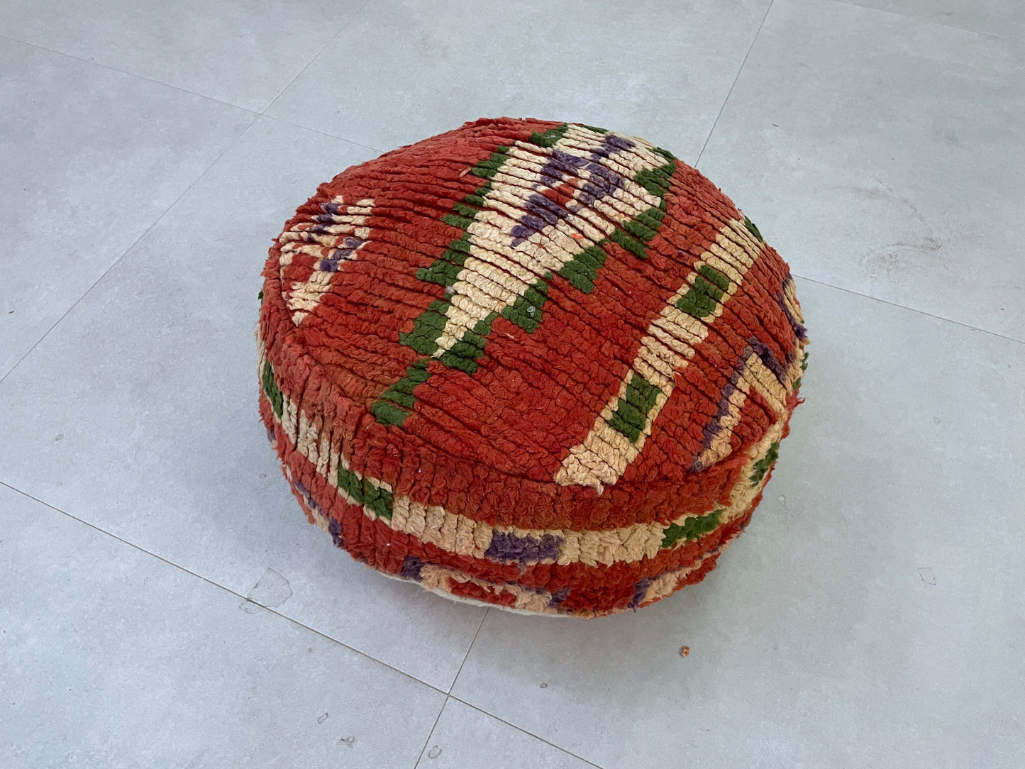Round moroccan pouf cover - R61