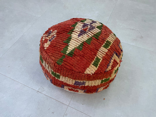 Round moroccan pouf cover - R61