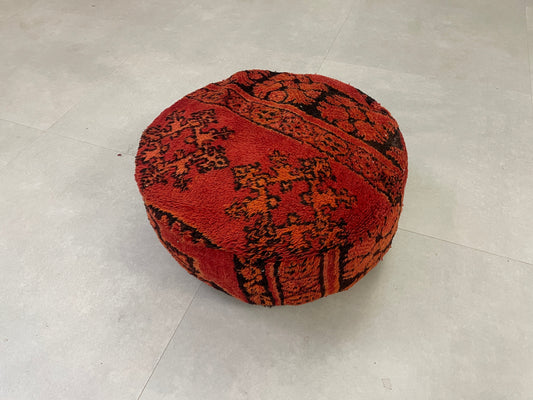 Round moroccan pouf cover - R7