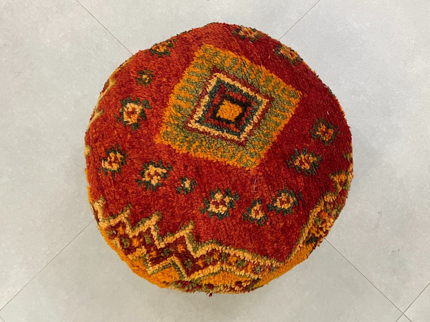 Round moroccan pouf cover - R54