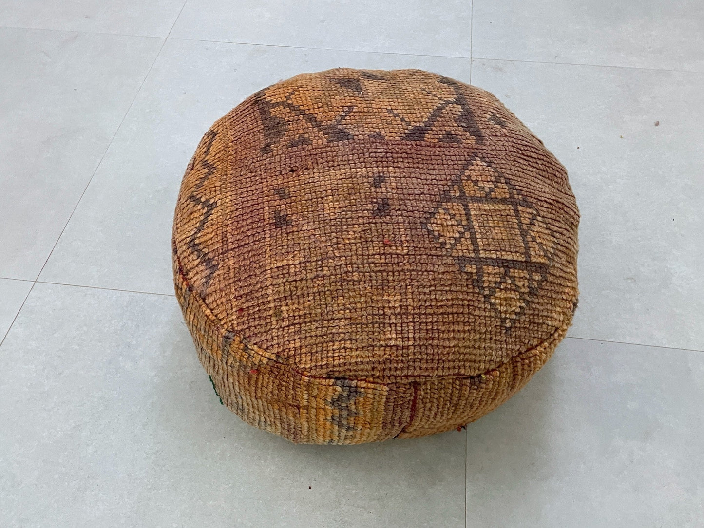Round moroccan pouf cover - T13