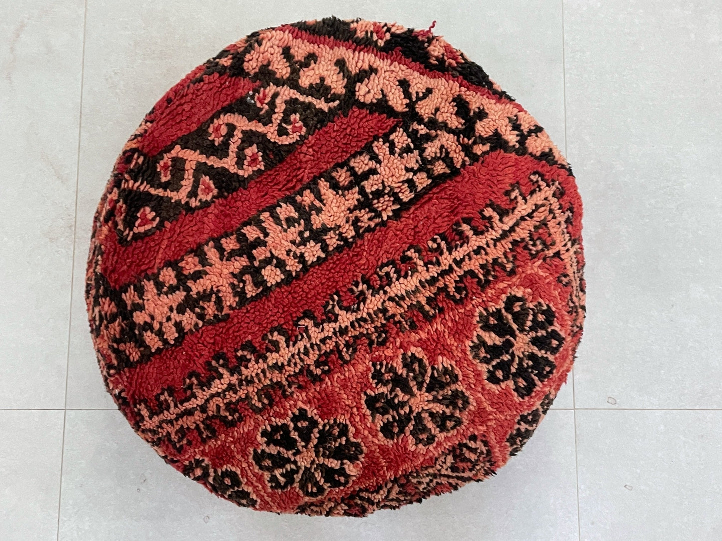 Round moroccan pouf cover - S65