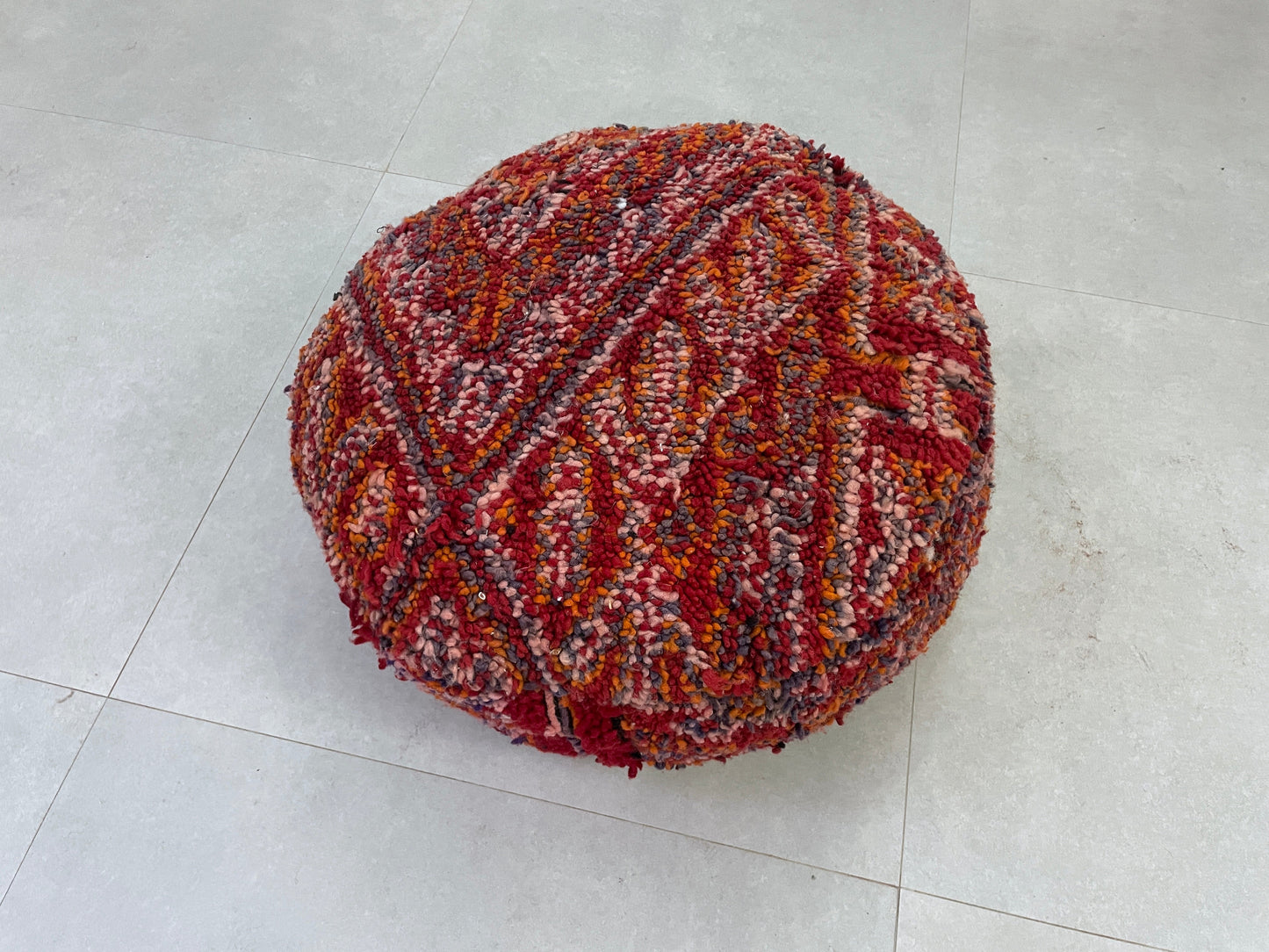 Round moroccan pouf cover - T66