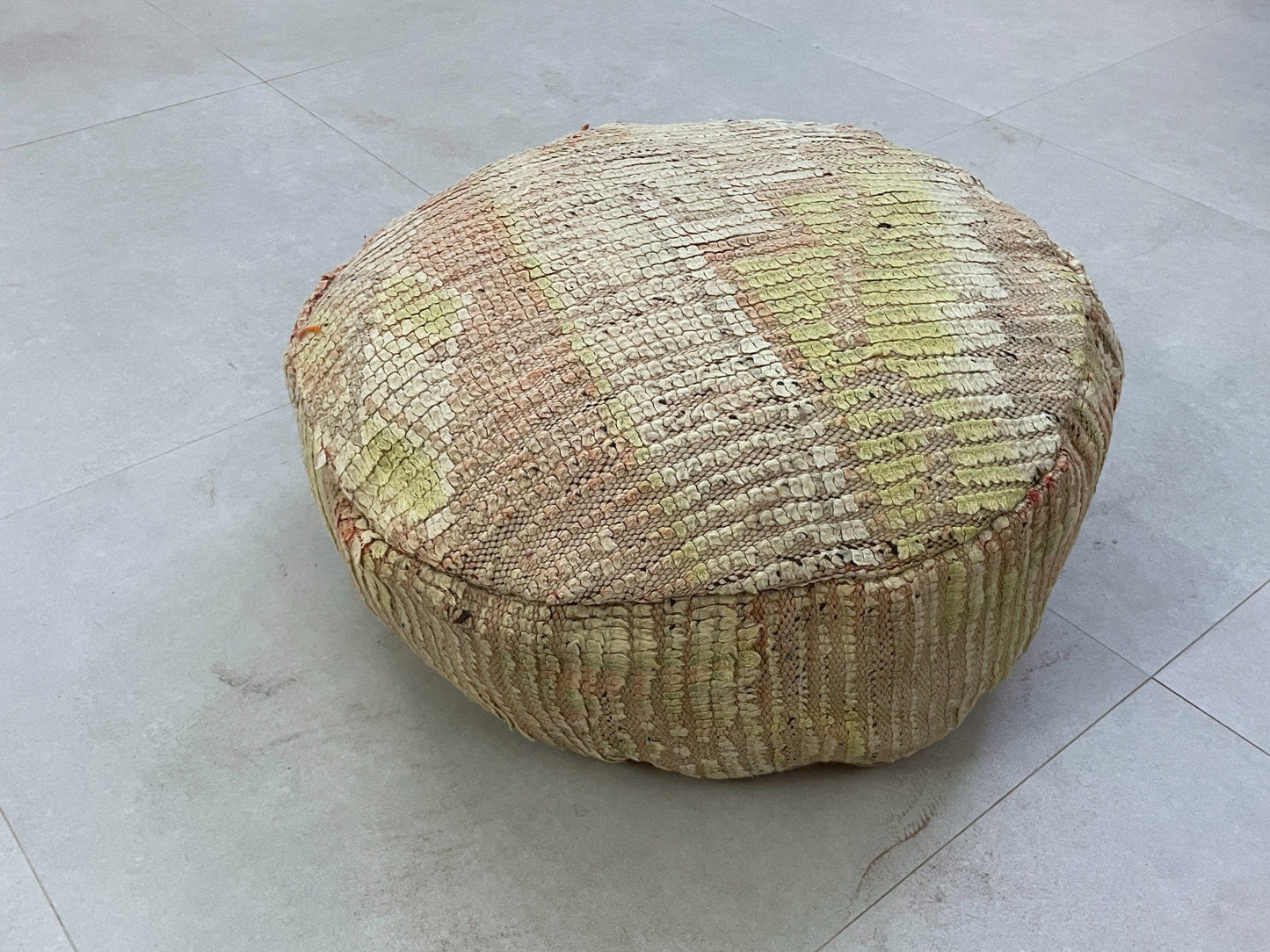 Round moroccan pouf cover - S8