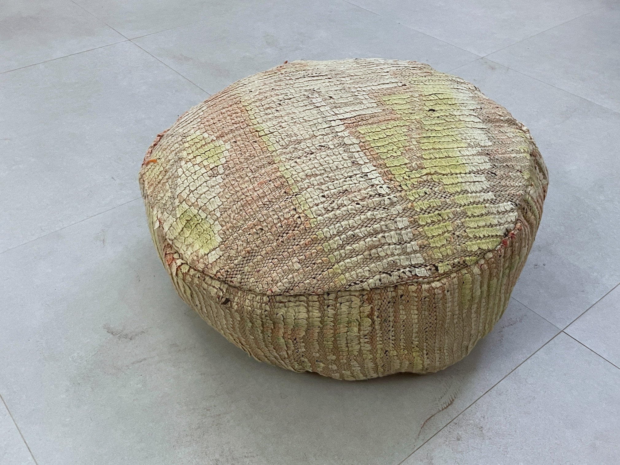 Round moroccan pouf cover - S8