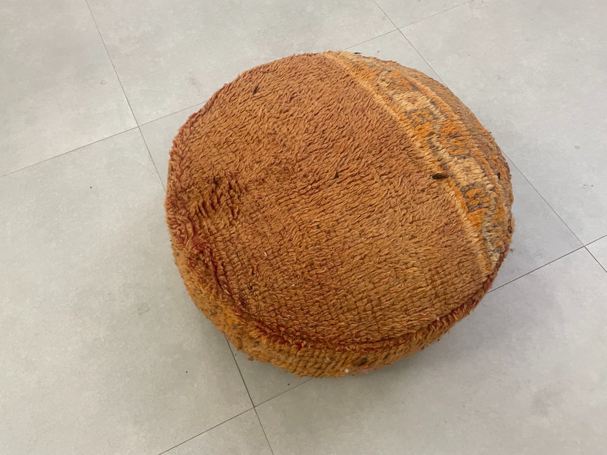 Round moroccan pouf cover - T15