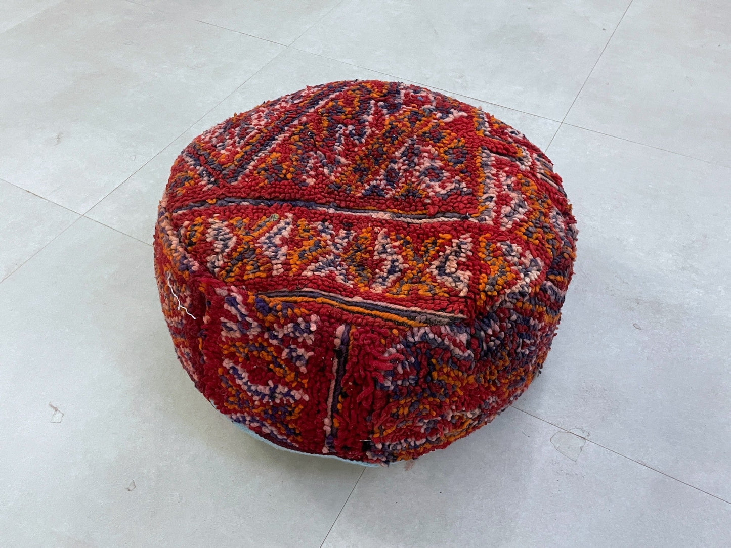 Round moroccan pouf cover - S57