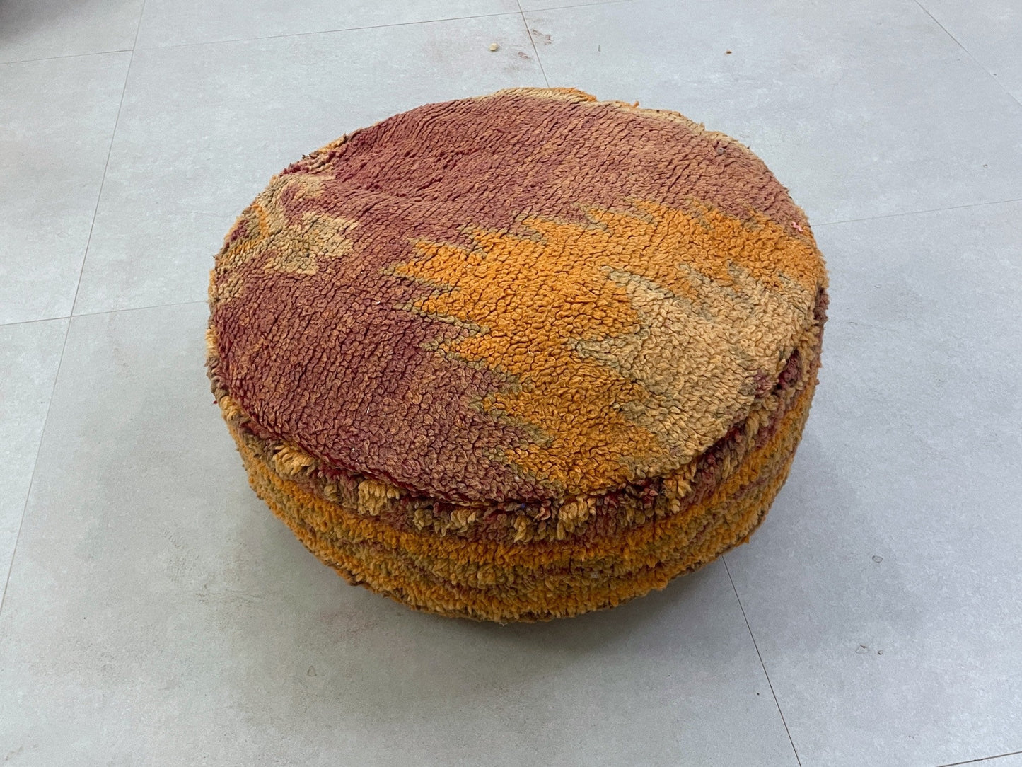 Round moroccan pouf cover - S31