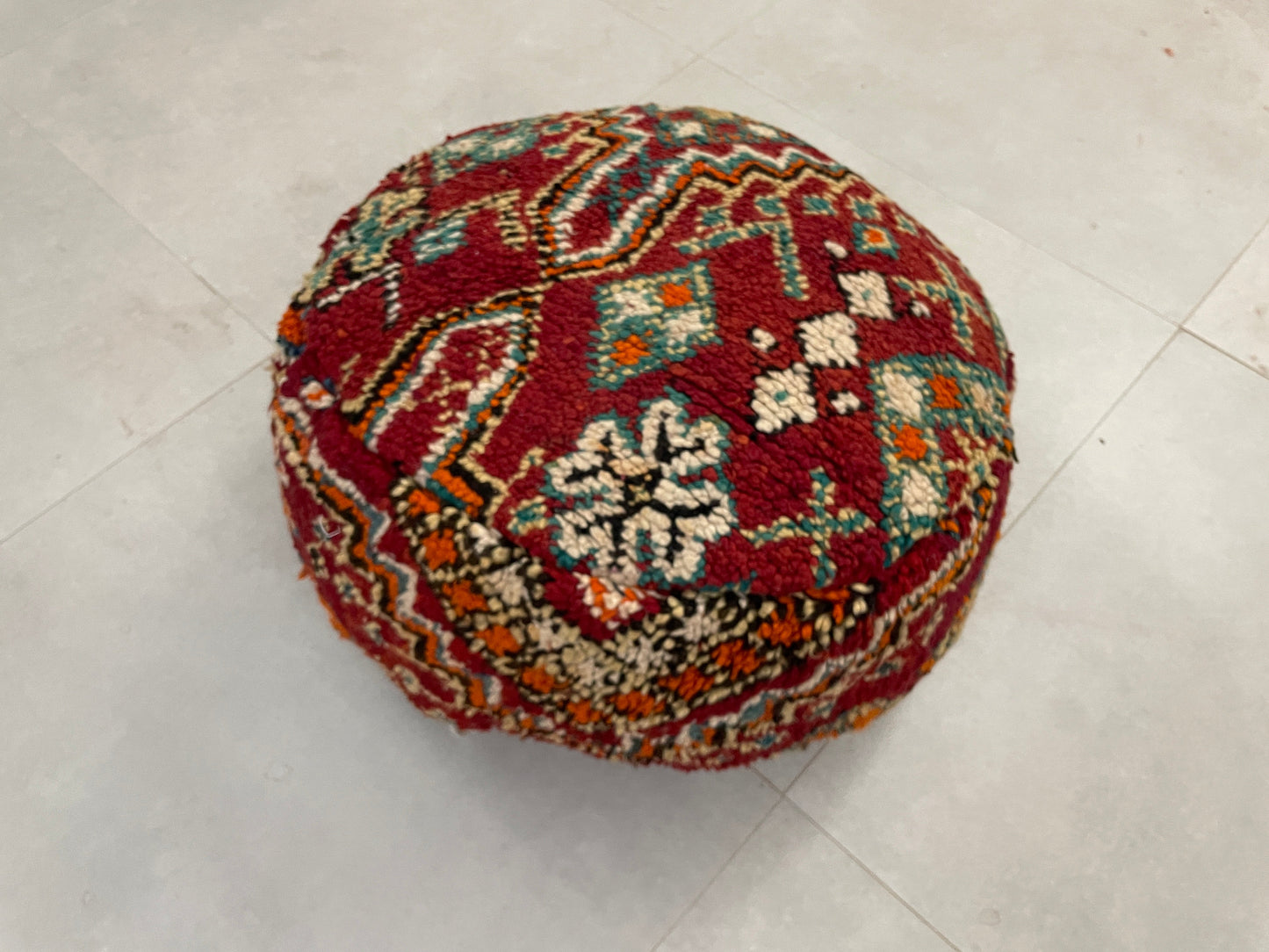 Round moroccan pouf cover - R49